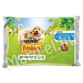 Friskies alut. kutya junior csirkével és sárgarépával szószban 4x85g