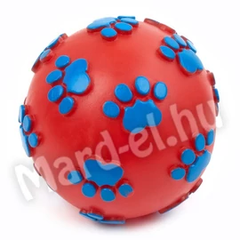 JK Játék gumilabda sípoló, tappancsos 12cm 46334