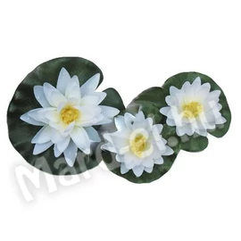 Ubbink Selyemvirág, tavirózsa szett fehér10/8/8cm 3db