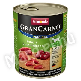 Animonda GranCarno adult kutya ko. marha+kacsaszív 800g