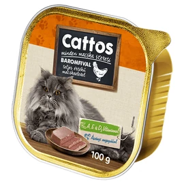 Cattos Alutálkás nedves macskaeledel baromfival 100g