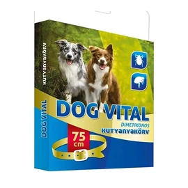 Dog Vital Dimetikonos Kutyanyakörv Piros 75cm