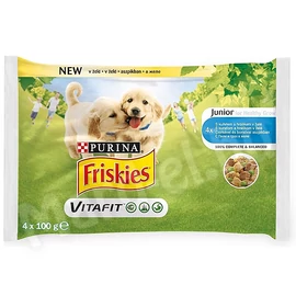 Friskies alut. kutya junior csirkével és borsóval aszpikban 4x85g