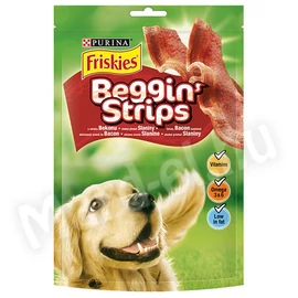 Friskies Beggin' Strips bacon ízesítésű kutya jutalomfalat 120g