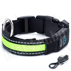 Nobleza Világító Nyakörv LED, USB-ről tölthető S 41-51cm/25mm 45952