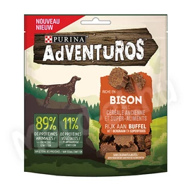 Purina Adventuros bölényben gazdag kutya jutalomfalat 90g