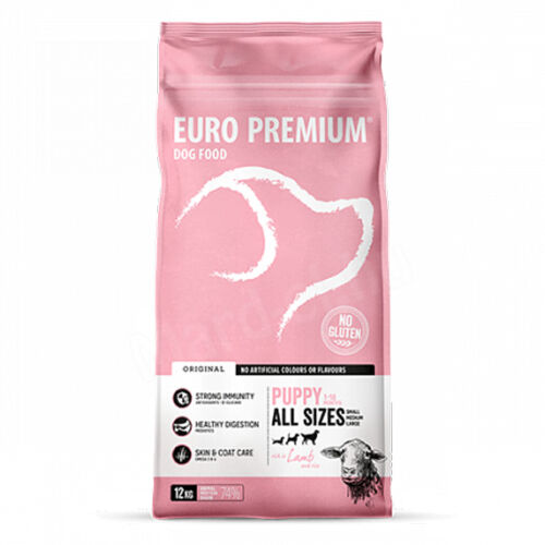 Euro Premium All Sizes Puppy Lamb & Rice 12kg
