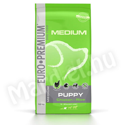 Euro Premium Medium Puppy Chicken&Rice 12kg