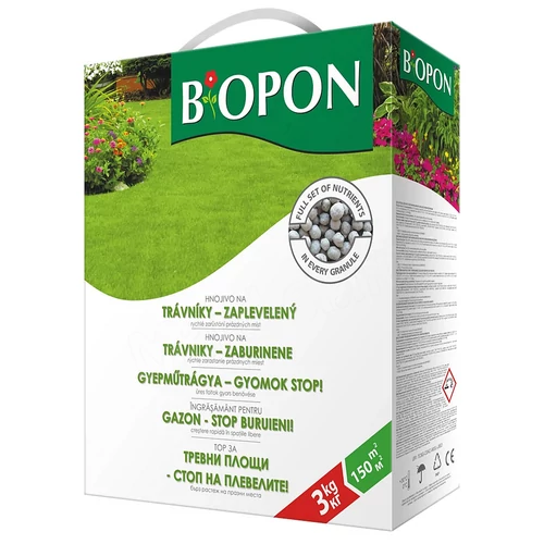 Biopon Gyom stop gyepműtrágya 3kg