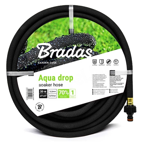 Bradas Izzadó tömlő AQUA-DROP 1/2" - 30m W- 1,26l/perc 0,7BAR