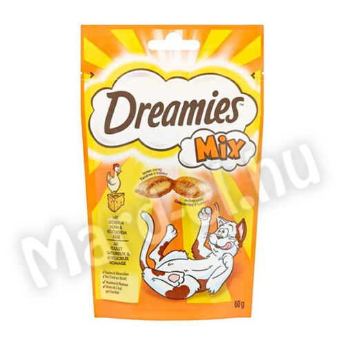 Dreamies Mix Jutalomfalat macskáknak csirkével és sajttal 60g