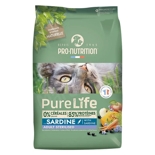 Pro-Nutrition PureLife Cat Sterilized Sardine 8kg